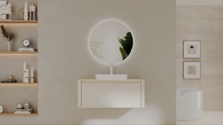 Тумба с раковиной Black&White Universe 9161000 100 см бежевый